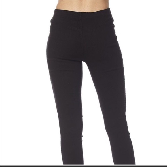 ONE LEFT! New Mix Moto black leggings - Picture 3 of 3